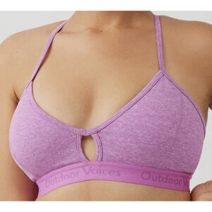 Outdoor Voices Steeplechase bra size XL hydrangea color Racerback Lined D32